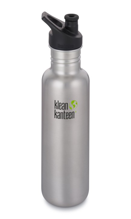 Classic, 800 ml, brushed stainless, Sport Cap