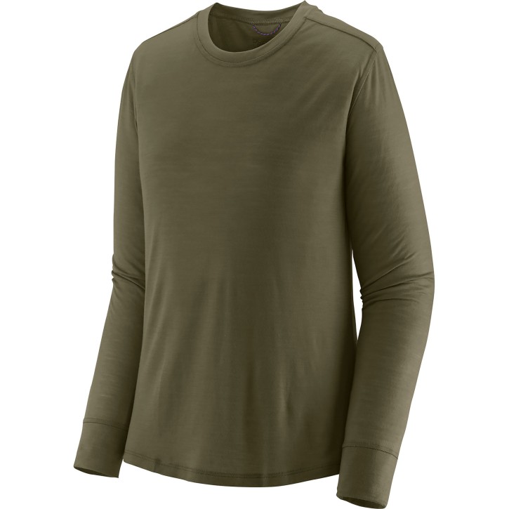 W´s L/S Cap Cool Merino Blend Shirt Basin Green / XL