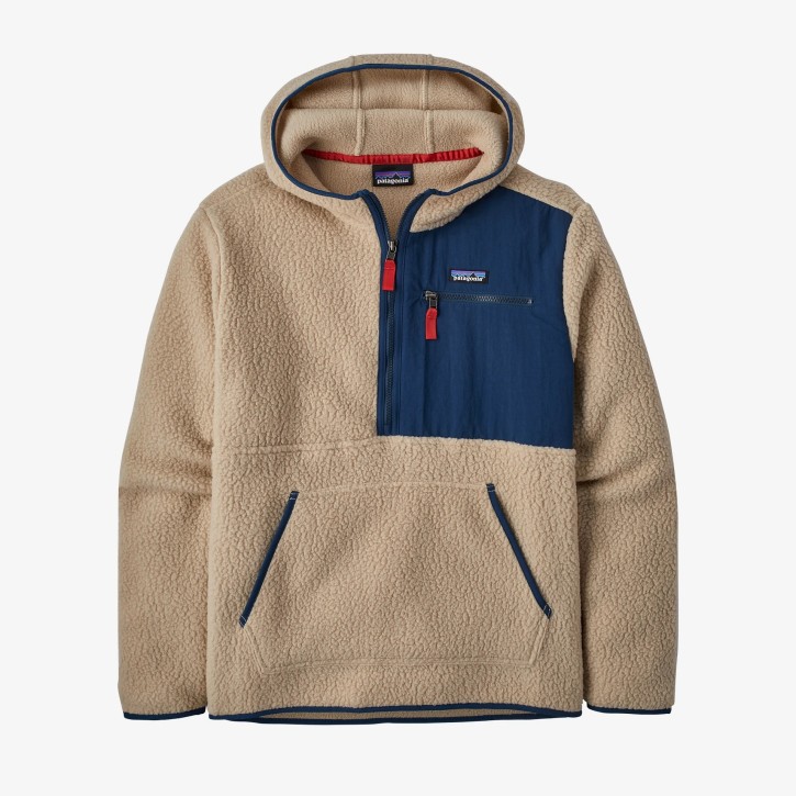 M´s Retro Pile Fleece Pullover Oar Tan / M