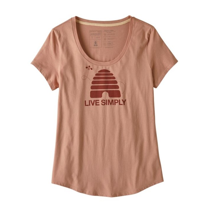 W's Live Simply Hive Organic Scoop T-Shirt