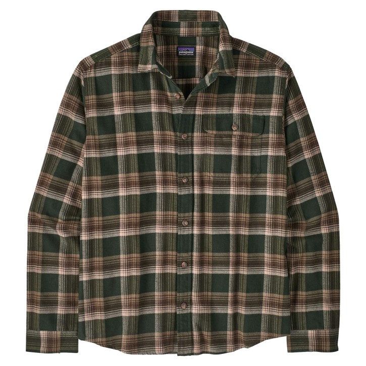 M´s L/S LW Fjord Flannel Shirt  cozy cabin: treeline green / L