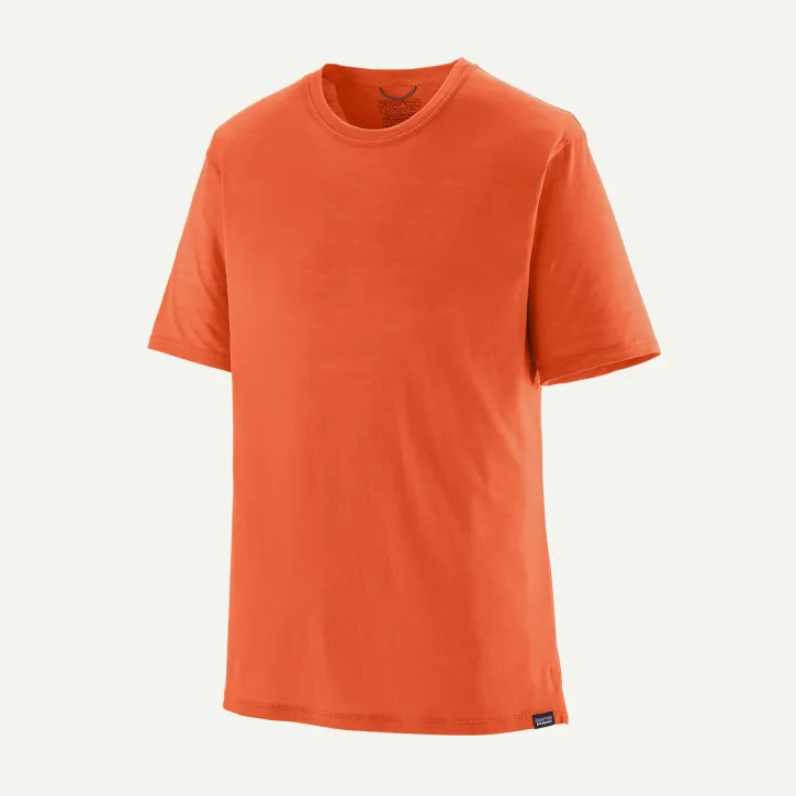 M's Cap Cool Merino Blend Shirt M / Coal Orange