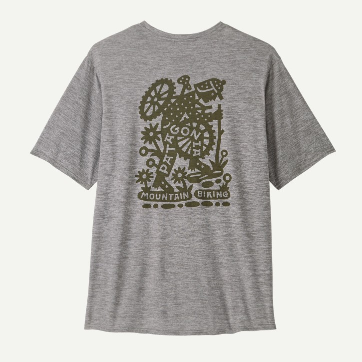 M's Cap Cool Daily Graphic Shirt XL / Hike-A-Bike: Feather Grey