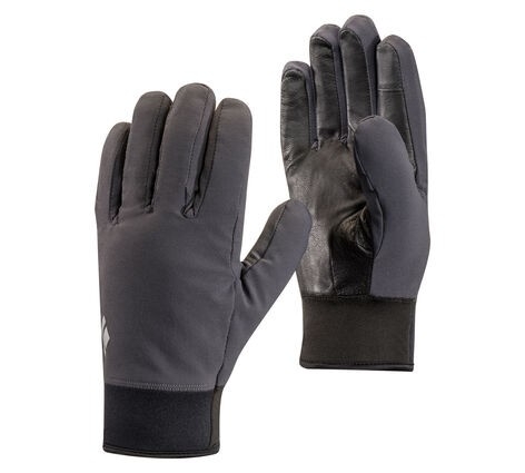 MidWeight Softshell Gloves, Smoke, XS