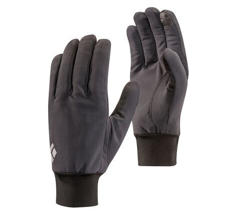 LightWeight Softshell Gloves, Smoke, XS