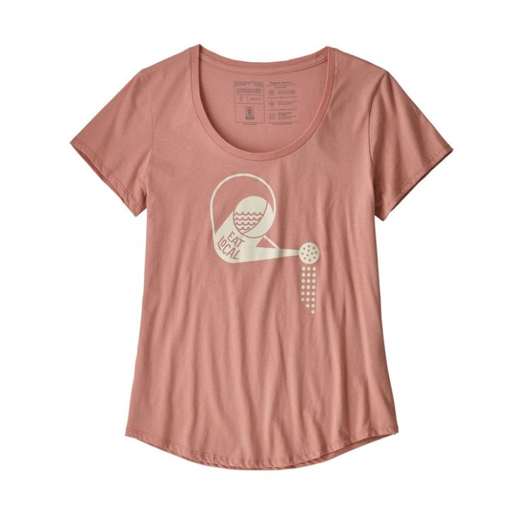 W's Eat Local Rain Can Organic Scoop T-Shirt