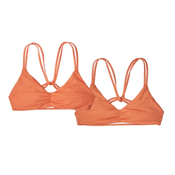 W's Reversible Seaglass Bay Top S / Ripple: Tigerlily Orange