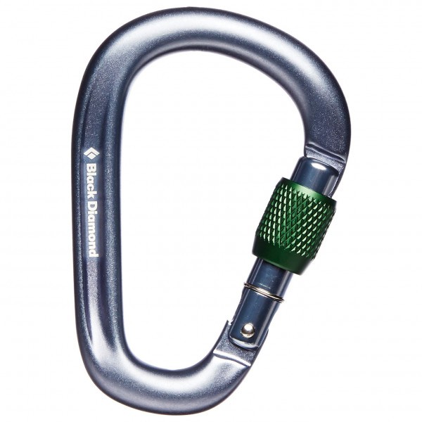 Pearlock Screwgate Carabiner, Grey