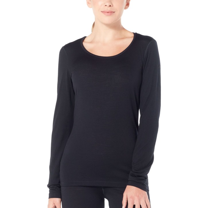 W's Merino 200 Oasis Long Sleeve Scoop XS / Black