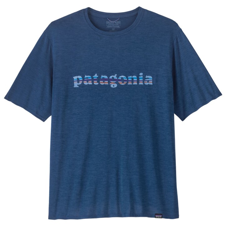 M's Cap Cool Daily Graphic Shirt L / '73 Text Logo: Clement Blue X-Dye