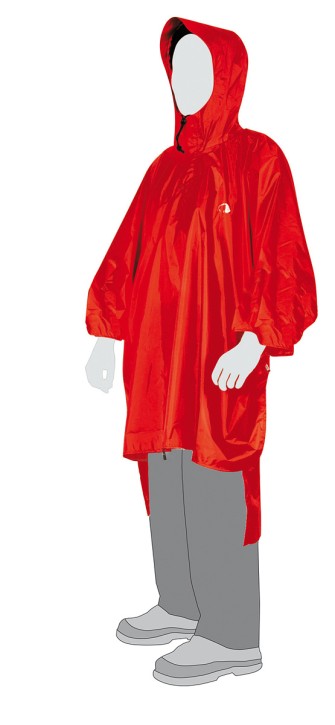 Poncho 1, Red, XS-S