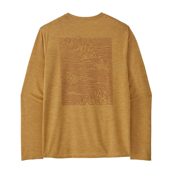 M´s L/S Cap Cool Daily Graphic Shirt Strataspire: Beeswax Tan X-Dye / L