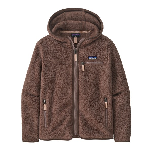 W´s Retro Pile Hoody Dusky Brown / L