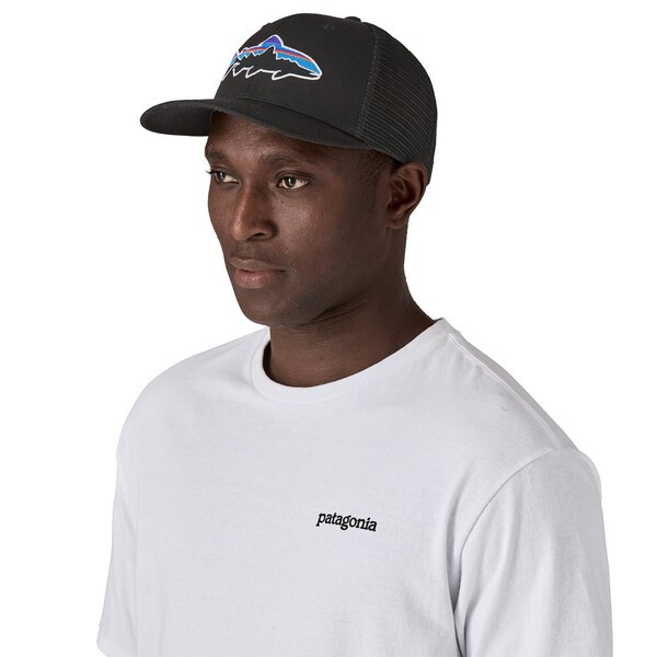 Fitz Roy Trout Trucker Hat, New Navy