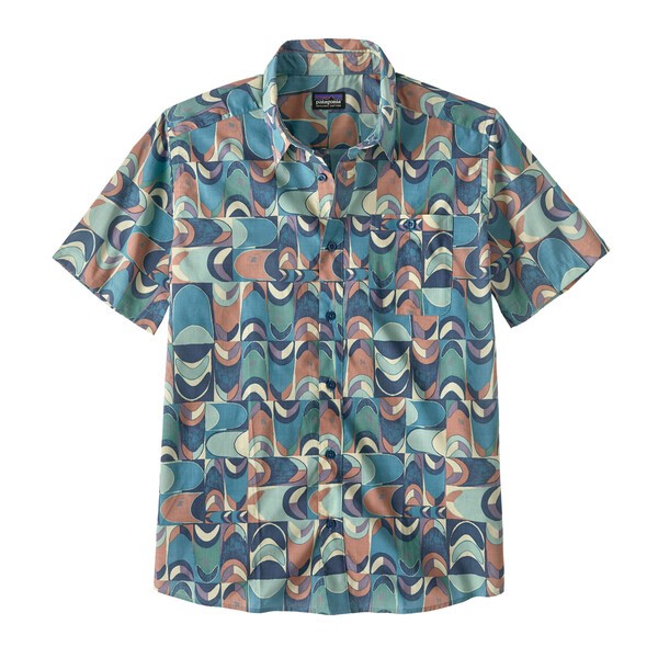 M´s Go To Shirt Swallowtail Geo: Still Blue / L