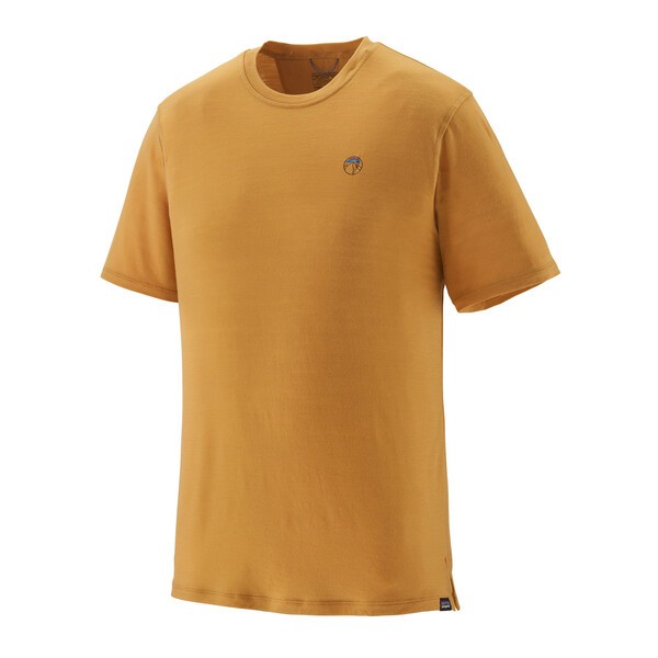 M´s Cap Cool Merino Blend Graphic Shirt Fitz Roy Icon: Pufferfish Gold / L