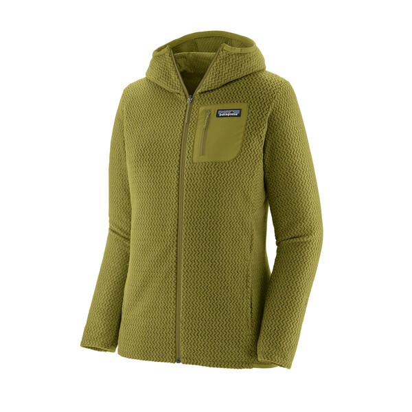 W´s R1 Air Full-Zip Hoody Graze Green / L